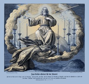Jesus Christus offenbart sich Johannes, Offenbarung von Julius Schnorr von Carolsfeld