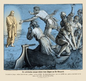 Jesus erscheint seinen Jüngern, Evangelium nach Johannes von Julius Schnorr von Carolsfeld