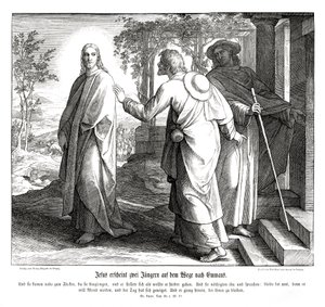 Jesus erscheint zwei Jüngern, Evangelium nach Lukas