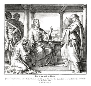 Jesus im Haus von Martha, Evangelium nach Lukas