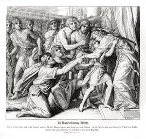 Joseph wird von seinen Brüdern erkannt, Genesis von Julius Schnorr von Carolsfeld