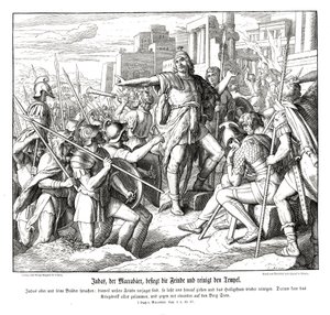 Judas der Makkabäer besiegt seine Feinde von Julius Schnorr von Carolsfeld