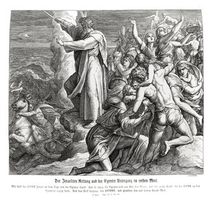 Teilung des Roten Meeres, Exodus von Julius Schnorr von Carolsfeld