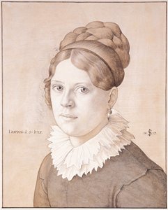 Porträt von Henriette Schnorr von Carolsfeld, 1817 von Julius Schnorr von Carolsfeld