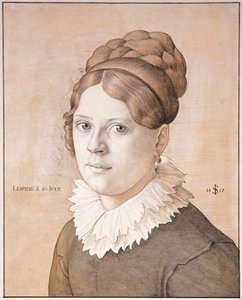 Porträt von Henriette Schnorr von Carolsfeld, 1817 von Julius Schnorr von Carolsfeld