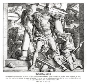 Samsons Rache und Tod, Richter von Julius Schnorr von Carolsfeld