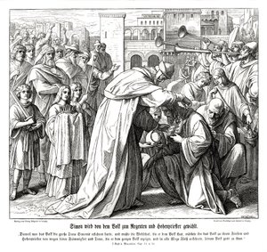 Simon wird zum Hohepriester ernannt von Julius Schnorr von Carolsfeld