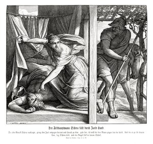 Sisera wird von Jael getötet, Richter von Julius Schnorr von Carolsfeld