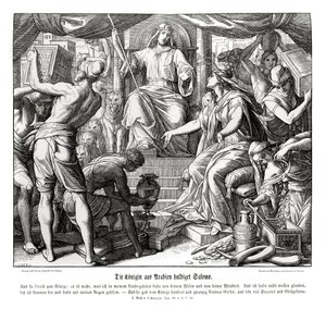 Die Königin von Saba ehrt König Salomo von Julius Schnorr von Carolsfeld