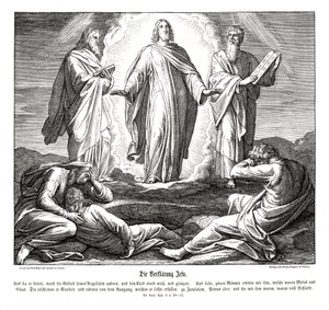 Verklärung Jesu, Evangelium nach Lukas von Julius Schnorr von Carolsfeld