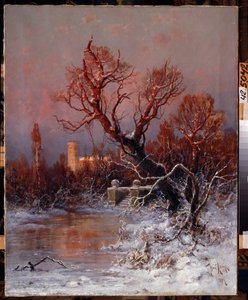 Im Park des Gatschina-Palastes bei Sankt Petersburg von Julius Sergius Klever
