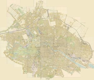 Übersichtsplan von Berlin in 44 Blättern von Julius Straube