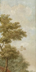 Drei Wandgemälde einer holländischen Landschaft von Jurriaan Andriessen (attributed to)
