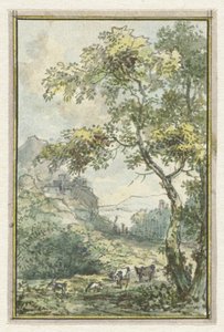 Landschaft mit Vieh