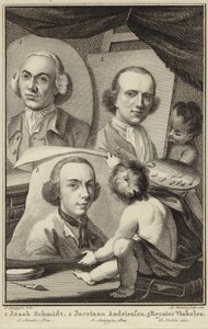 Porträts von Izaak Schmidt, Jurriaen Andriessen und Reinier Vinkeles