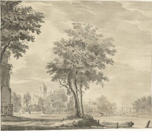 Blick auf ein Dorf