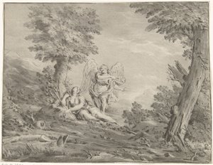 Hagar in der Wüste von Jurriaan Cootwijck