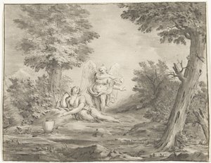 Hagar in der Wüste von Jurriaan Cootwijck