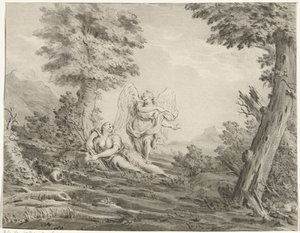 Hagar in der Wüste von Jurriaan Cootwijck