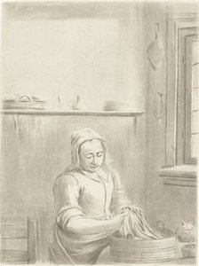 Küchenmagd mit Zuber von Jurriaan Cootwijck