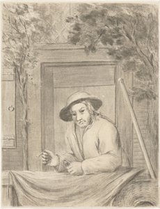 Rauchender Bauer mit Pfeife von Jurriaan Cootwijck