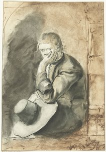 Sitzender Mann