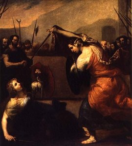 Das Duell von Isabella de Carazzi und Diambra de Pettinella