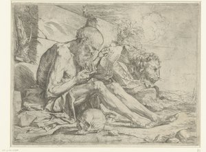 Der heilige Hieronymus lesend