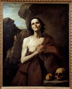 Porträt der Heiligen Maria die Ägypterin, Büßerin in der Wüste Gemälde von Jose de Ribera von Jusepe de Ribera