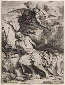 Heiliger Hieronymus hört die Posaune des Jüngsten Gerichts, ca. 1621 von Jusepe de Ribera