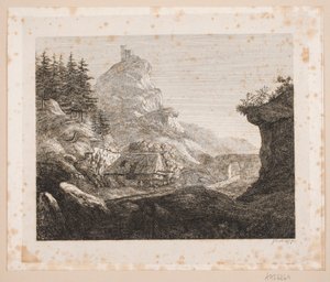 Berglandschaft beim Kloster Seefeld von Just Mathias Thiele