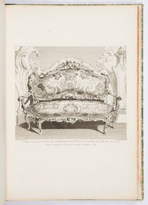 Canapé ausgeführt für Herrn Graf von Bielinski, Großmarschall der Krone von Polen, im Jahr 1735; Canapé ausgeführt für den Grafen von Bielinski im Jahr 1735, 4. Platte von Juste Aurèle Meissonnier