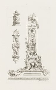 Entwurf von Fragmenten des Randes von Juste Aurèle Meissonnier