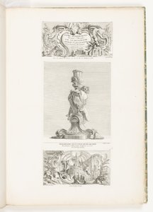 Bücher der Ornamente erfunden und gezeichnet von J.A. Meissonnier Architekt, Zeichner der Kammer und des Kabinetts des Königs, Tafel 20 in Oeuvres de Juste-Aurèle Meissonnier