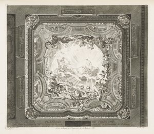 Deckenmalerei; Decke des gleichen Kabinetts, 4. Tafel
