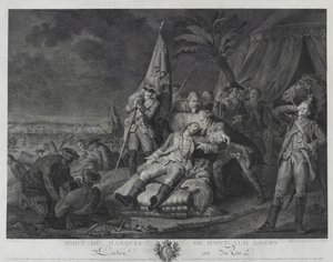 Tod des Marquis de Montcalm Gozon von Juste Chevillet