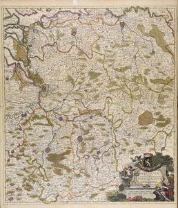 Ducatus Brabantiae tabula: Sacri imperii Marchionatum und Dominium Mechliniense, neu genau verbessert von Iustinus Danckerum