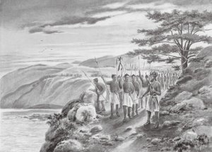 Sargon I. am Mittelmeer (Lithografie)