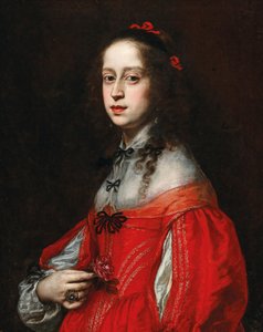 Porträt von Maria Leopoldine von Österreich-Tirol, 1632-1649, Kaiserin des Heiligen Römischen Reiches von Justus Sustermans