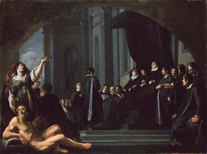 Die Senatoren von Florenz schwören Ferdinando II de
