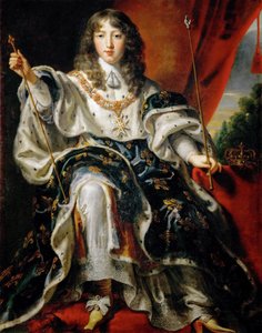 Ludwig XIV., König von Frankreich in seinen Krönungsroben