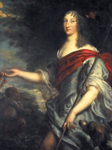 Porträt von Königin Christine von Schweden als Diana (1626-1689)