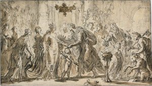Die Hochzeit von Zenobia und Odenatus von Justus van Egmont