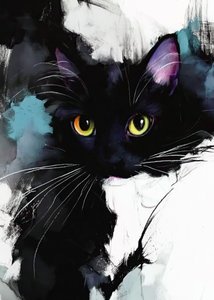 Katzen Pastellmalerei