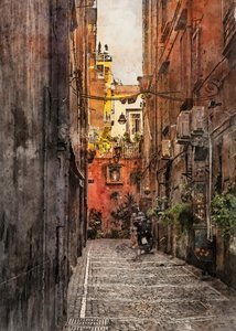 Charmante alte Stadtgasse von Justyna Jaszke