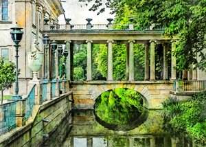 Klassische Gartenbrücke von Justyna Jaszke