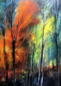 Bunter Herbstwald von Justyna Jaszke