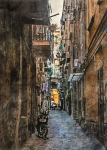 Enge europäische Gasse von Justyna Jaszke