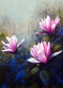 Gelassene rosa Lilien