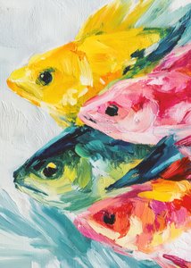 Lebendige schwimmende Fische